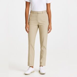 J.Lindeberg Cate Micro Stretch Pants Women’s Size 31 Beige Tapered Golf Trousers